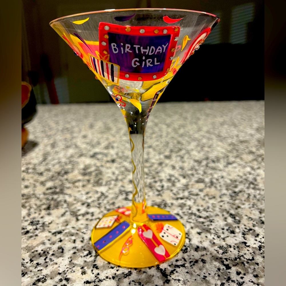 Lolita Birthday Girl Martini Glass-Retired Style